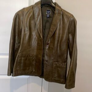 100% leather Gap blazer